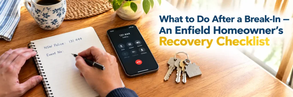What to do after a break-in in Enfield homeowner recovery checklist